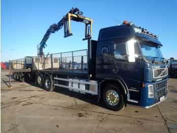 Kamion sa tovarnim sandukom VOLVO FM 480 EURO 5, 6 X 2 DRAWBAR BRICK/CRANE AND TRAILER - 2009 - V1: slika 1