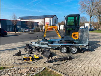 Mini bager Minibagger BK950KS + Tieflader + Zubehör *INKL.19% MWST*BERGER KRAUS*KABINE*SOFORT!*: slika 3 Mini bager Minibagger BK950KS + Tieflader + Zubehör *INKL.19% MWST*BERGER KRAUS*KABINE*SOFORT!*: slika 3