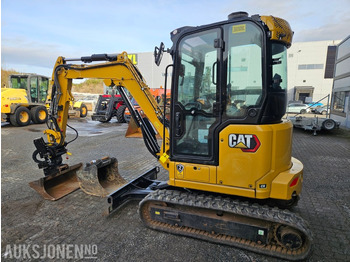 Mini bager 2022 Cat 302 7CR, tilt, 2 skuffer, klype, hammer: slika 2