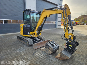 Mini bager 2022 Cat 302 7CR, tilt, 2 skuffer, klype, hammer: slika 5