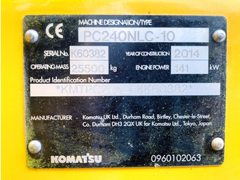 Bager guseničar Komatsu PC240 NLC-10 (3923): slika 4