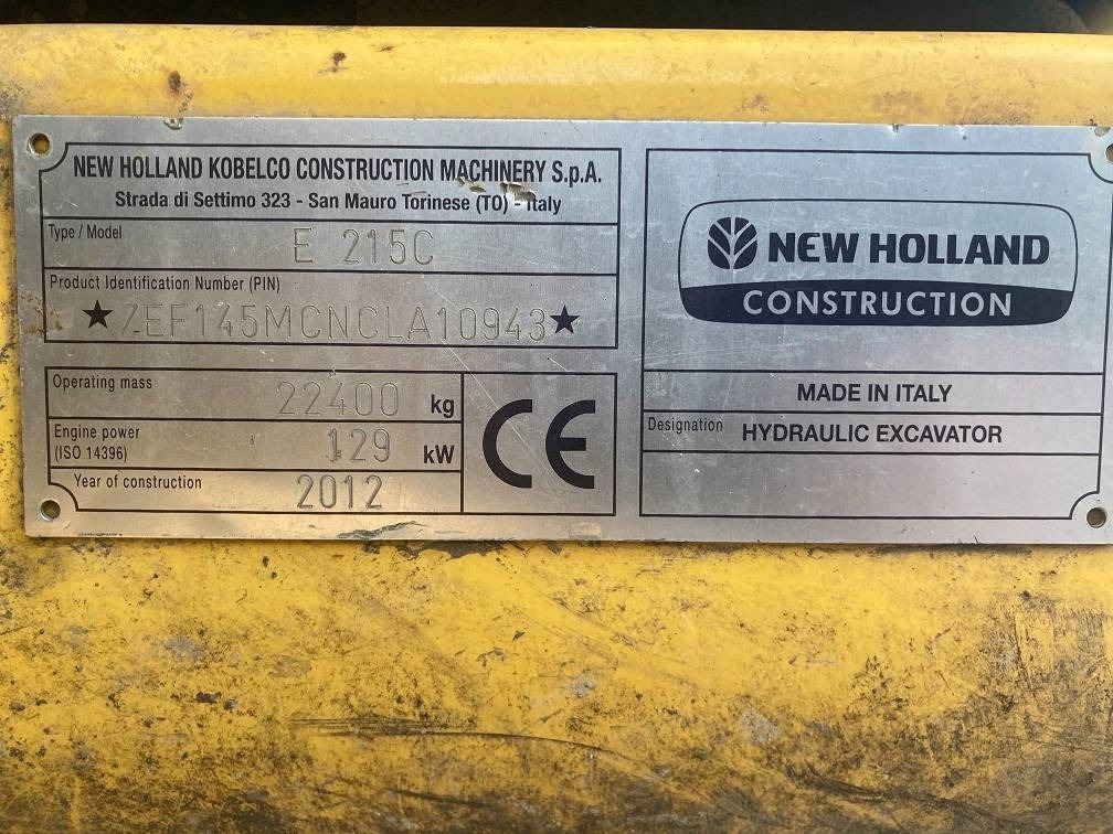 Bager guseničar New Holland E 215 C: slika 10