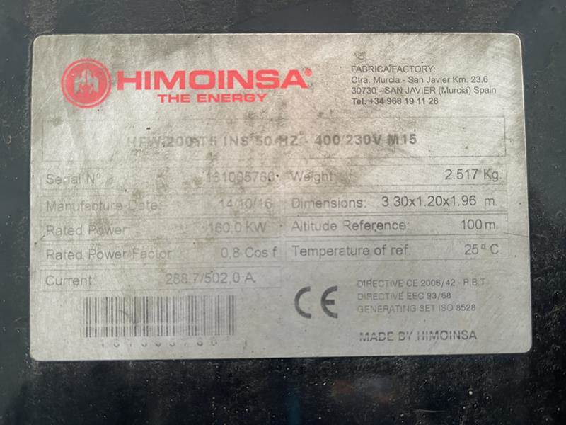 Set generatora Himoinsa HFW - 200 - DSETR: slika 6