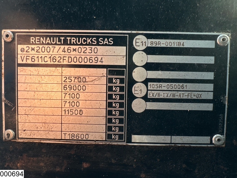 Tegljač Renault T 460 RHD, EURO 6, ADR, Compressor: slika 10