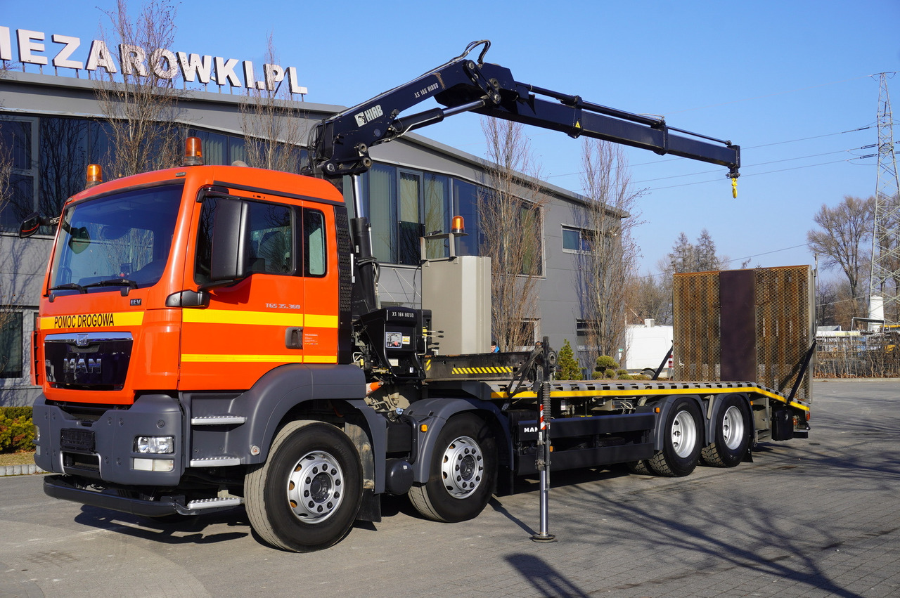 Šlep vozilo, Kamion sa dizalicom MAN TGS 35.360 E5 8×2 / HDS HIAB 166 E-2 6500 kg / Tow truck / 4th axle lift: slika 12