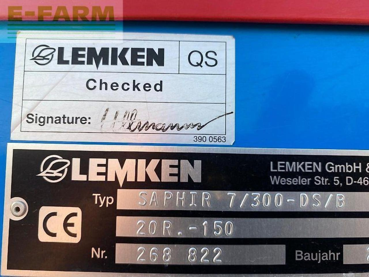 Sejalica Lemken saphir 7/300: slika 10