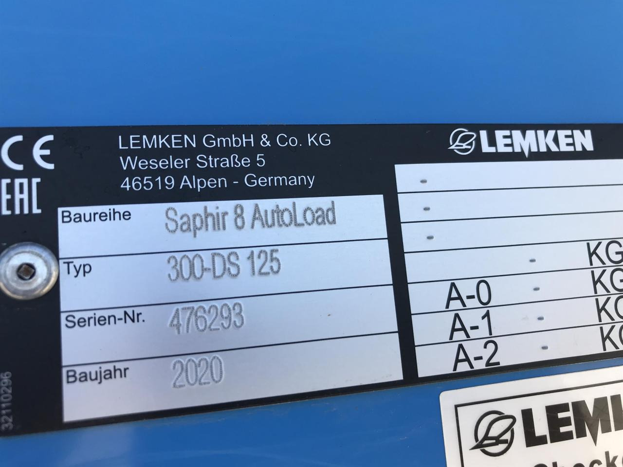 Sejalica Lemken Saphir 8 Autoload: slika 12