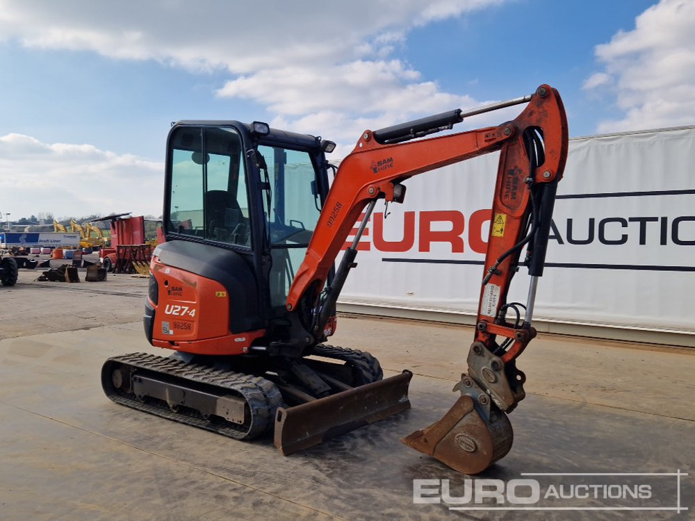 Mini bager 2020 Kubota U27-4: slika 7