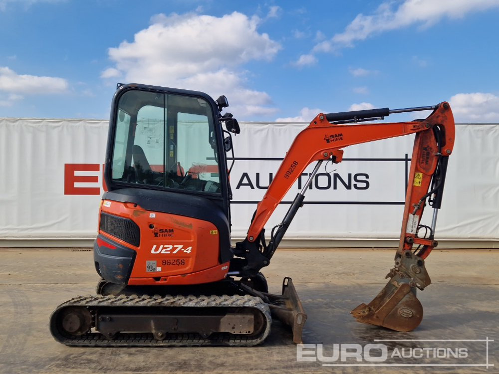 Mini bager 2020 Kubota U27-4: slika 6