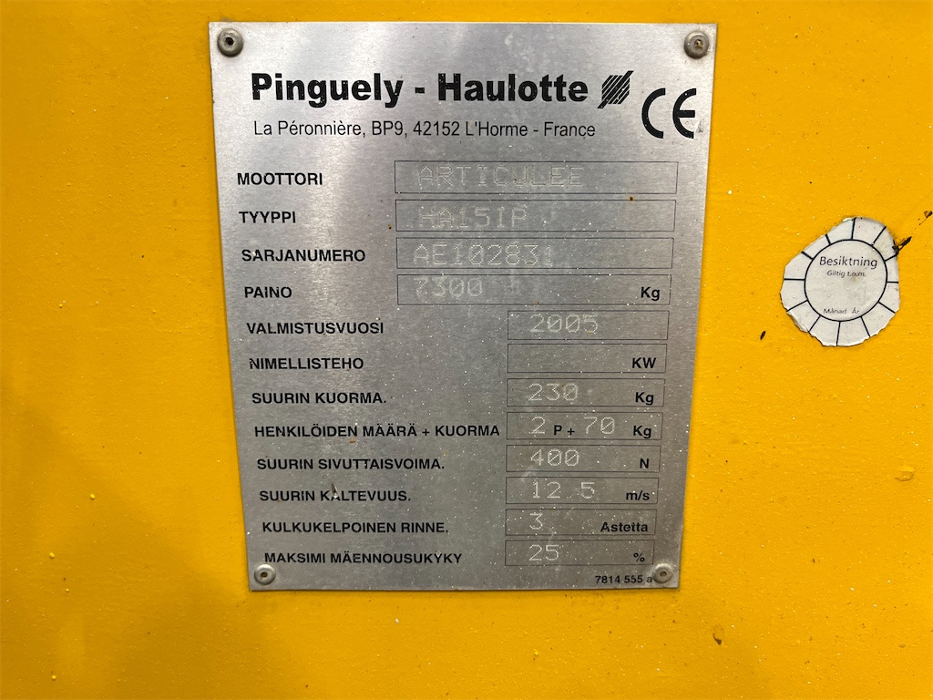 Zglobna platforma Haulotte HA15IP: slika 41